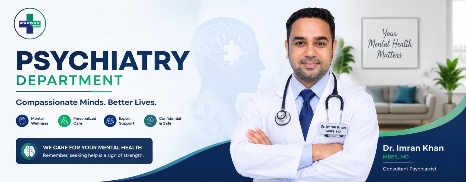 Dr Imran Khan Psychiatry Department in marwar hospital